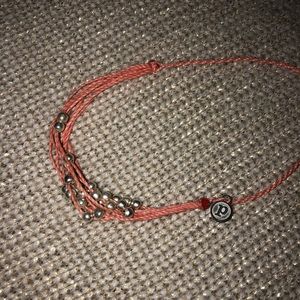 Pura Vida Platinum Orange Bracelet